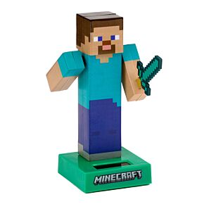 Muñeco Solar Steve Minecraft