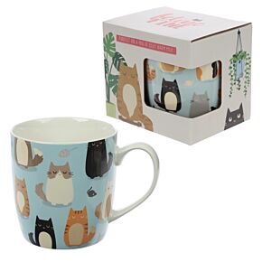 Taza de Porcelana Gato Feline Fine